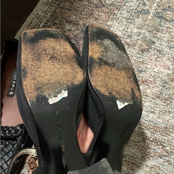 Vintage Martinez Valero Square toe Black heels - Picture 5 of 7